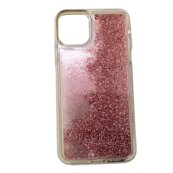 Pink Glitter Waterfall iPhone Case 6.5” - Picture 1 of 6